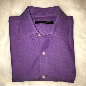 Sean Jean collared top purple